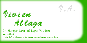 vivien allaga business card